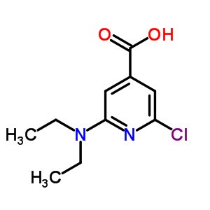 2-氯-6-(二乙基氨基)-4-吡啶羧酸结构式_6313-57-1结构式