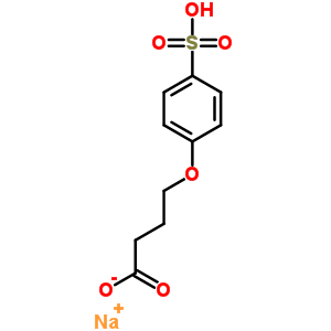 4-(4-Sulfophenoxy)butyric acid monosodium salt Structure,63133-93-7Structure