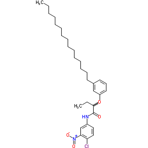 N-(4-chloro-3-nitrophenyl)-2-(3-pentadecylphenoxy)butyramide Structure,63133-97-1Structure