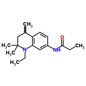 N-[(1-乙基-1,2,3,4-四氢-2,2,4-三甲基喹啉)-7-基]丙酰胺结构式_63134-09-8结构式