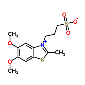 5,6-Dimethoxy-2-methyl-3-(3-sulfonatopropyl)benzothiazol-3-ium Structure,63148-95-8Structure