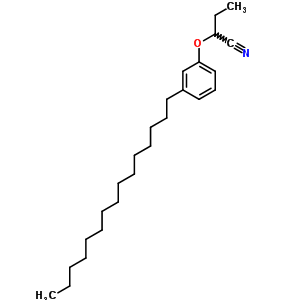 2-(3-十五烷基苯氧基)丁腈结构式_63163-97-3结构式
