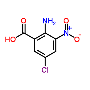 2-氨基-5-氯-3-硝基苯甲酸结构式_6324-51-2结构式