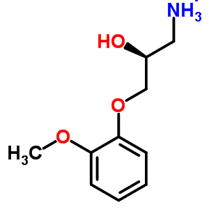 1-氨基-3-(2-甲氧基-苯氧基)-2-丙醇结构式_63257-76-1结构式