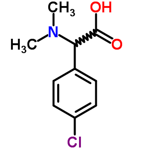 (4-Chloro-phenyl)-dimethylamino-acetic acid Structure,6327-71-5Structure