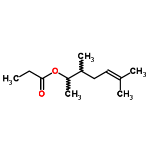1,2,5-三甲基-4-丙酸己烯酯结构式_63270-18-8结构式