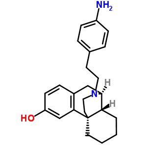 (-)-17-(P-氨基苯乙基)吗啡烷-3-醇结构式_63307-29-9结构式