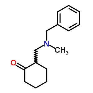 2-(苄基-甲基-氨基)-甲基-环己酮盐酸盐结构式_6333-27-3结构式