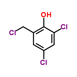 2,4-二氯-6-(氯甲基)-苯酚结构式_6333-33-1结构式