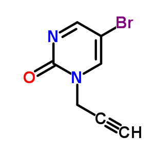 1-炔丙基-5-溴嘧啶-2-酮结构式_63331-28-2结构式
