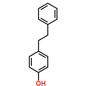 4-苯乙基苯酚结构式_6335-83-7结构式