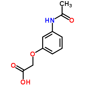 3-乙酰氨基苯氧基乙酸结构式_6339-04-4结构式