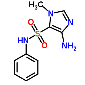 5-氨基-3-甲基-n-苯基-咪唑-4-磺酰胺结构式_6339-63-5结构式