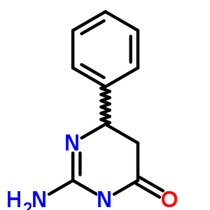 2-氨基-6-苯基-5,6-二氢嘧啶-4(3h)-酮结构式_6340-72-3结构式