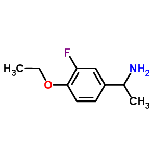 1-(4-乙氧基-3-氟苯基)乙胺结构式_634150-90-6结构式
