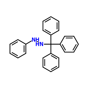 1-苯基-2-三苯甲游基肼结构式_63418-38-2结构式
