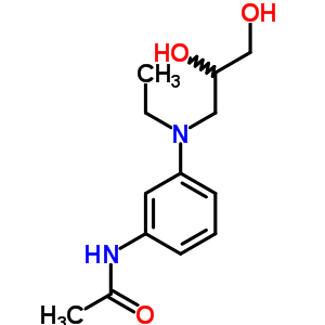N-[3-[(2,3-dihydroxypropyl)ethylamino]phenyl ]acetamide Structure,63467-22-1Structure