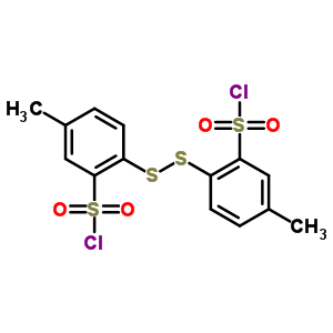 2,2’-Dithiobis[5-methylbenzenesulfonic acid chloride] Structure,63468-81-5Structure