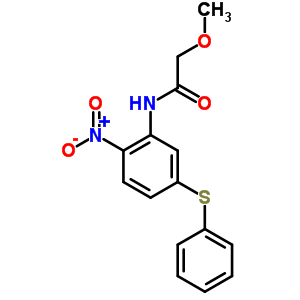 2-Methoxy-n-[2-nitro-5-(phenylthio)phenyl ]acetamide Structure,63470-85-9Structure