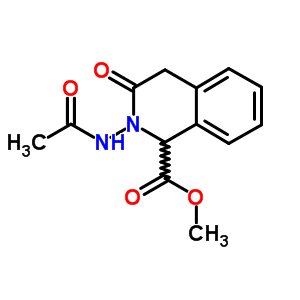 Methyl 2-acetamido-3-oxo-1,4-dihydroisoquinoline-1-carboxylate Structure,63500-01-6Structure