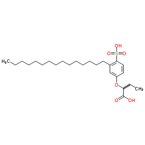 2-(3-十五烷基-4-磺基苯氧基)丁酸结构式_63512-58-3结构式