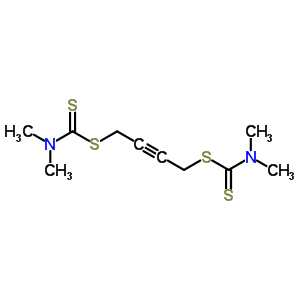 Bis(n,n-dimethyldithiocarbamic acid)2-butyne-1,4-diyl ester Structure,63580-26-7Structure
