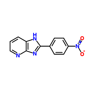 2-(4-Nitrophenyl)-1h-imidazo(4,5-b)pyridine Structure,63581-48-6Structure