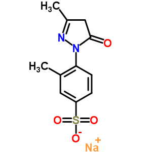 3-Methyl-4-(3-methyl-5-oxo-2-pyrazolin-1-yl)benzenesulfonic acid sodium salt Structure,63589-05-9Structure