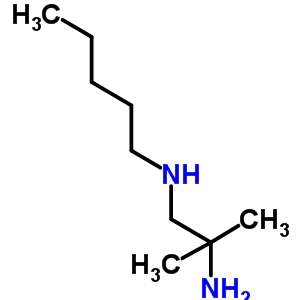 (2-氨基-2-甲基丙基)(戊基)胺结构式_63632-63-3结构式