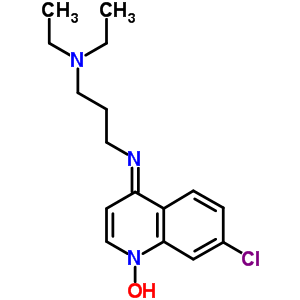 7-氯-n-[3-(二乙基氨基)丙基]-4-喹啉胺1-氧化物结构式_63680-57-9结构式