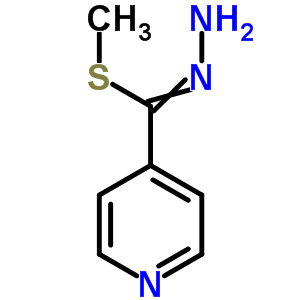 4-吡啶硫代亚肼基甲酸甲酯结构式_63690-18-6结构式