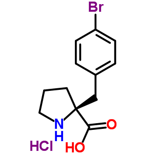 (S)-alpha-(4-bromobenzyl)-proline-hcl Structure,637020-93-0Structure