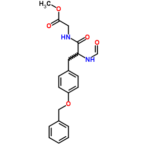 Methyl 2-[[2-formamido-3-(4-phenylmethoxyphenyl)propanoyl]amino]acetate Structure,63714-62-5Structure