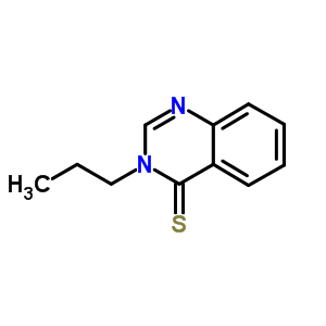3-丙基喹唑啉-4(3h)-硫酮结构式_63717-02-2结构式