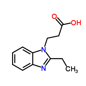 3-(2-Ethyl-1H-benzimidazol-1-yl)propanoic acid Structure,637322-36-2Structure