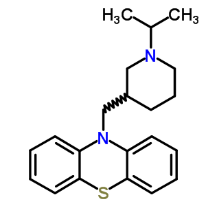 10-[(1-异丙基-3-哌啶基)甲基]-10h-吩噻嗪结构式_63834-10-6结构式