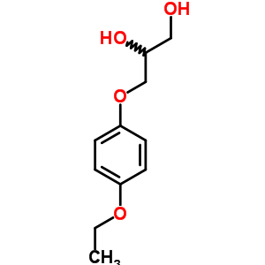 3-(P-乙氧基苯氧基)-1,2-丙二醇结构式_63834-84-4结构式