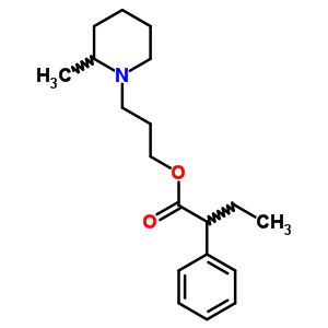 2-苯基丁酸 3-(2-甲基哌啶)丙基酯结构式_63867-24-3结构式