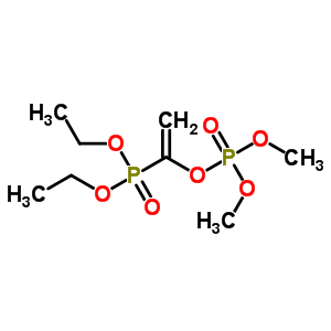 磷酸 1-(二乙氧基膦)乙烯二甲酯结构式_63869-24-9结构式
