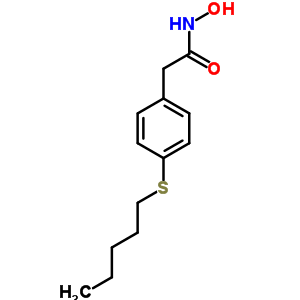 P-(戊基硫代)苯基乙酰羟肟酸结构式_63884-96-8结构式