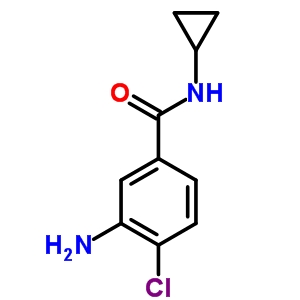 3-氨基-4-氯-n-环丙基苯甲酰胺结构式_63887-21-8结构式