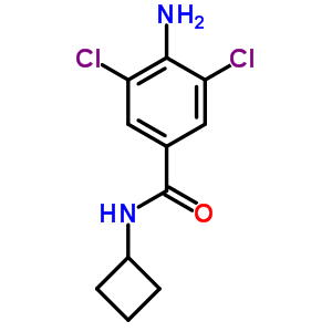 4-氨基-n-环丁基-3,5-二氯苯甲酰胺结构式_63887-22-9结构式