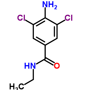 4-氨基-3,5-二氯-n-乙基苯甲酰胺结构式_63887-28-5结构式