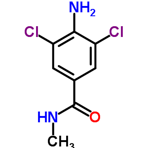 4-氨基-3,5-二氯-n-甲基苯甲酰胺结构式_63887-30-9结构式