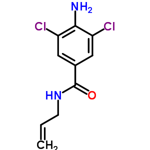 4-氨基-3,5-二氯-n-(2-丙烯基)苯甲酰胺结构式_63887-31-0结构式