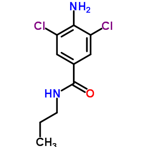 4-氨基-3,5-二氯-n-丙基苯甲酰胺结构式_63887-32-1结构式