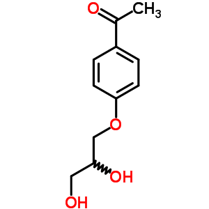 3-(p-乙酰基苯氧基)-1,2-丙二醇结构式_63905-16-8结构式
