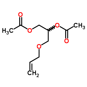 3-(烯丙氧基)丙烷-1,2-二醇二乙酸酯结构式_63905-21-5结构式
