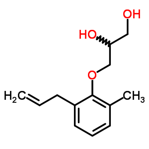 3-(6-烯丙基-邻甲苯氧基)-1,2-丙二醇结构式_63905-24-8结构式