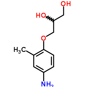 3-(4-氨基-邻甲苯氧基)-1,2-丙二醇结构式_63905-26-0结构式
